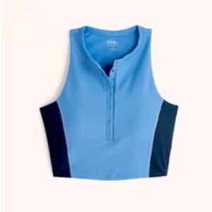 Abercrombie YPB sculptLUX Plunge Henley Slim Tank Size S